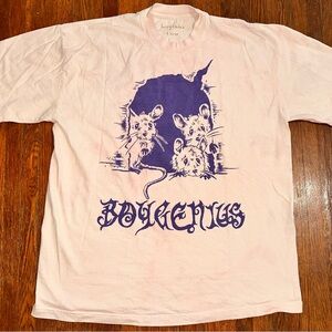 XL Boygenius Mice Pale Pink Graphic Tour Shirt
